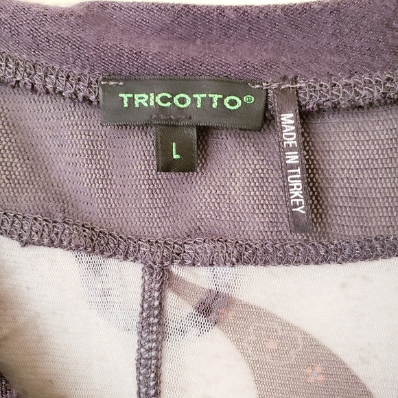 Vintage Tricotto Gray Semi Sheer Top - Picture 4 of 16